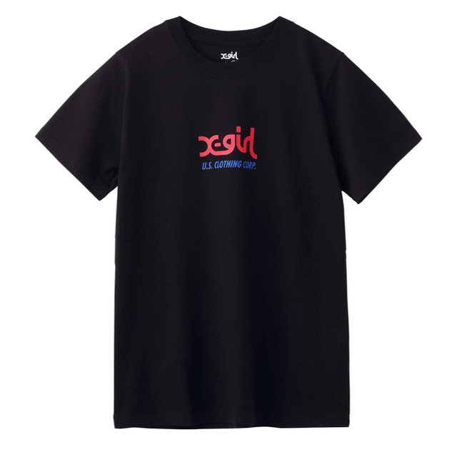 X-girl(エックスガール)のX-girl Tシャツ CORP LOGO S/S REGULAR TEE レディースのトップス(Tシャツ(半袖/袖なし))の商品写真