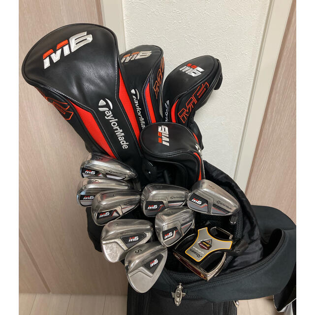 TaylorMade(テーラーメイド)のテーラーメイド　M6   フルセット　パター　キャディバッグ付き スポーツ/アウトドアのゴルフ(クラブ)の商品写真