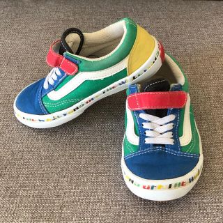 ヴァンズ(VANS)のVANS オールドスクール キッズ　スニーカー　カラフル　18cm(スニーカー)