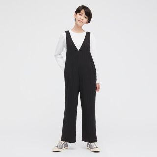 ユニクロ(UNIQLO)のなみ様専用❗️UNIQLO ユニクロ　リブサロペット　キッズ160(サロペット/オーバーオール)