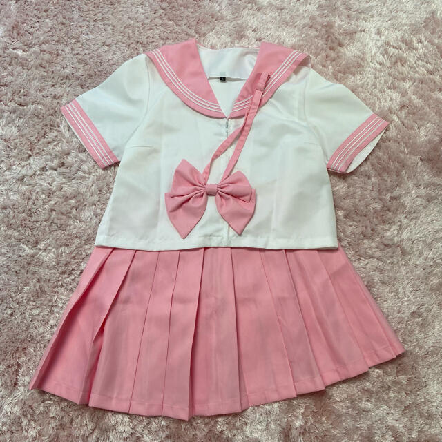 BODYLINE(ボディライン)のBODYLINE カラーセーラー服 ピンク エンタメ/ホビーのコスプレ(衣装)の商品写真