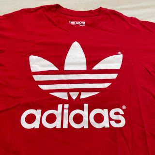 アディダス(adidas)の【美品】adidas tシャツ　赤　sサイズ　(Tシャツ/カットソー(半袖/袖なし))