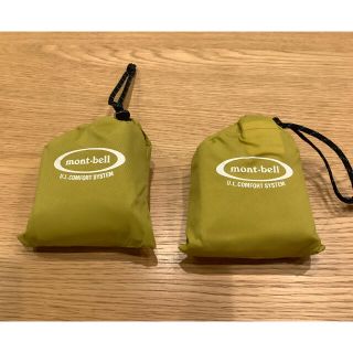 モンベル(mont bell)のモンベル　U.L. COMFORT SYSTEM ピロー　美品　2個セット　黄色(寝袋/寝具)