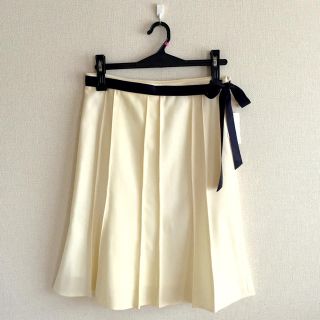 ロートレアモン(LAUTREAMONT)のRue de B♡新品♡リボンスカートLサイズ(ひざ丈スカート)