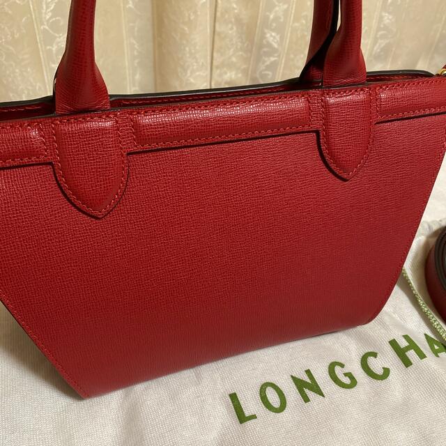 LONGCHAMP - 美品 ロンシャン プリアージュ エリタージュ 赤の通販 by