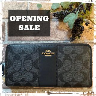 コーチ(COACH)の⌘箱付き・新品・未使用・正規品⌘ COACH 長財布 定番柄 シグネチャー(財布)