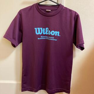 ウィルソン(wilson)のWilson💜ウィルソンバドミントン　　　　　半袖Tシャツ パープルSサイズ(バドミントン)