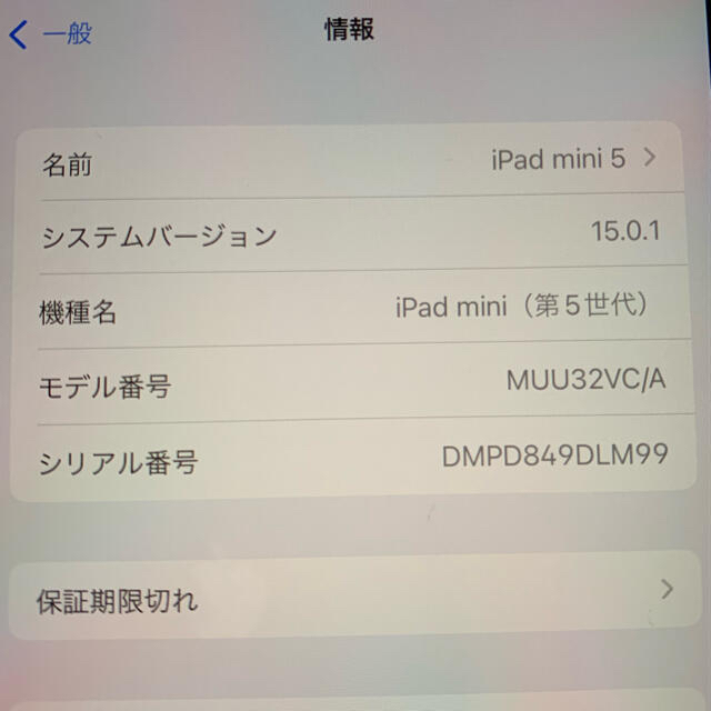 iPad(アイパッド)のiPad mini5 256GB スペースグレイ　おまけ付き（新品ケース） スマホ/家電/カメラのPC/タブレット(タブレット)の商品写真