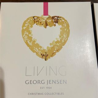 ジョージジェンセン(Georg Jensen)のジョージジェンセンクリスマスオーナメント(ハート型)(モビール)