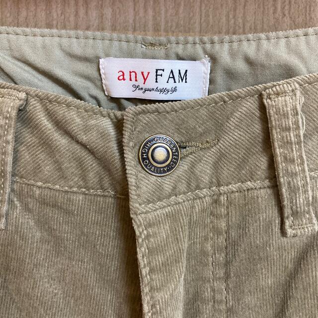 anyFAM(エニィファム)のany FAM コーデュロイ　パンツ レディースのパンツ(カジュアルパンツ)の商品写真