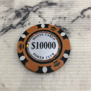 ⭐️即購入歓迎⭐️カジノチップ　ポーカーチップ　ゴルフマーカー$10000 1枚(その他)