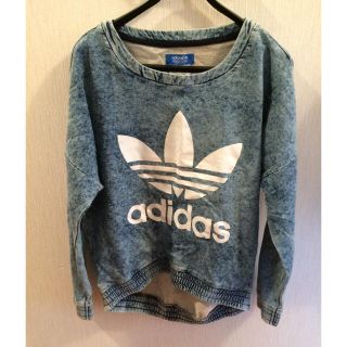 アディダス(adidas)のadidas originals デニム風スウェット(トレーナー/スウェット)