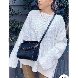 エゴイスト(EGOIST)の[新品]EGOIST オーバーサイズ鹿の子ニットTOPS(ニット/セーター)