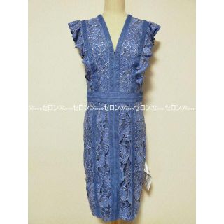 タダシショウジ(TADASHI SHOJI)の新品✿TADASHI SHOJI タダシ ショージ フラワー刺繍ワンピースUS6(ひざ丈ワンピース)