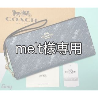 COACH - COACH馬車ロゴ ホース&キャリッジ ストラップ付き 長財布の