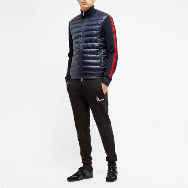 ジャケット/アウター定価12.9万 MONCLER モンクレール ニット ダウン 紺 ネイビー M