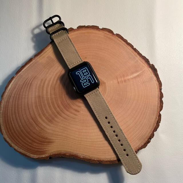 Apple Watch(アップルウォッチ)の【高品質】NATO ナイロンベルト バンド 42/44 Apple メンズの時計(金属ベルト)の商品写真