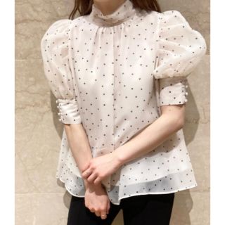 スナイデル(SNIDEL)のきよ様専用　ハーフスリーブオーガンジーブラウス👚(シャツ/ブラウス(半袖/袖なし))