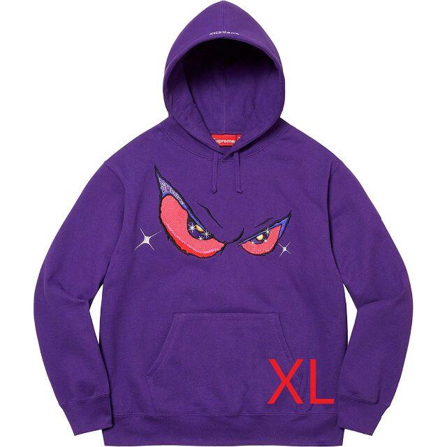 XL】Supreme Eyes Hooded Sweatshirt Purple