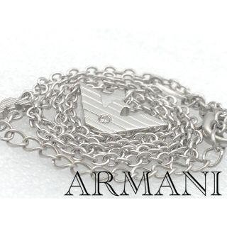 EMPORIO ARMANI エンポリオアルマーニ イーグル クロス チャーム シルバー コルノ ネックレス SV925 シルバー アクセサリー ジュエリー ブランド 【メンズ】