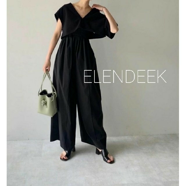 ENFOLD - ELENDEEK ショートトップス&コンビネゾンセットの通販 by ENFOLD - ELENDEEK ショートトップス&コンビネゾンセットの通販 by