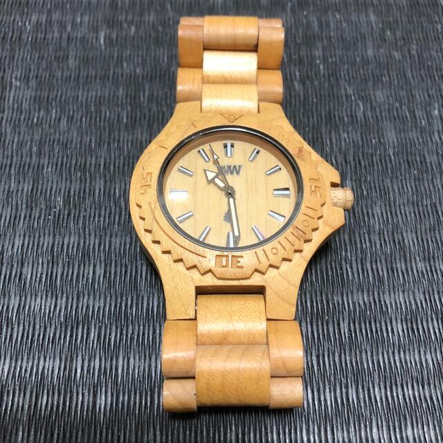 【reep様用】WEWOOD DATE beige 木製腕時計ベージュ メンズの時計(腕時計(アナログ))の商品写真