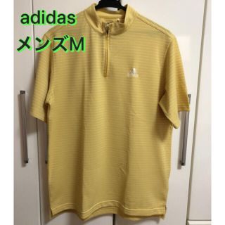 アディダス(adidas)の【美品】adidas⭐️半袖ポロシャツ⭐️胸元ジッパー⭐️ゴルフ【メンズM】(ポロシャツ)