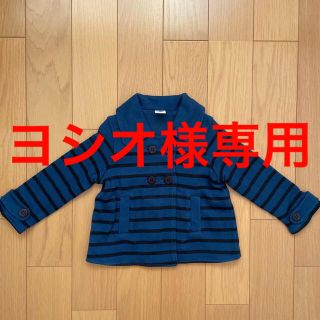 プチバトー(PETIT BATEAU)のPETIT BATEAU プチバトー キッズ ボーダーカットソージャケット(ジャケット/コート)