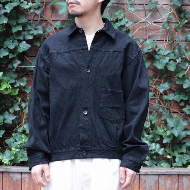 コモリ 222AW デニムジャケット ブラック 4 XL | forext.org.br