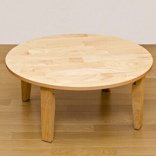 NEW　ラウンドテーブル　90φ　◆ダークブラウン　♐天然木ラバーU　◆完成品