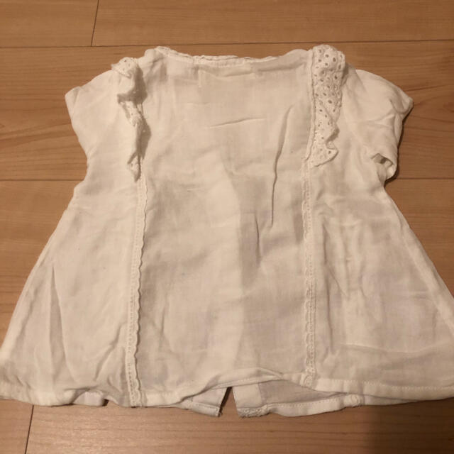 ZARA KIDS(ザラキッズ)のZARA baby ブラウス　80cm 白 キッズ/ベビー/マタニティのベビー服(~85cm)(シャツ/カットソー)の商品写真