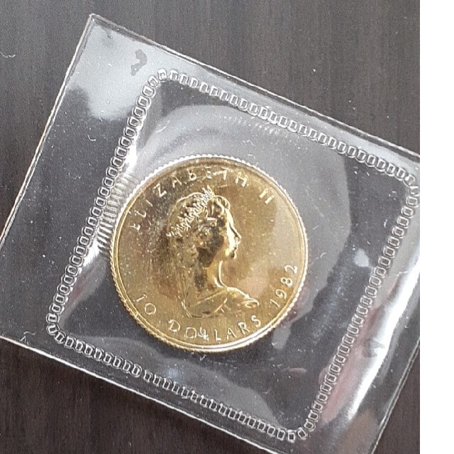 オリジナル メープルリーフ金貨 貨幣