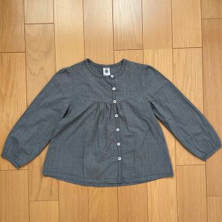 プチバトー(PETIT BATEAU)の最終値下げ: PETIT BATEAU プチバトー キッズ ノーカラーブラウス(ブラウス)