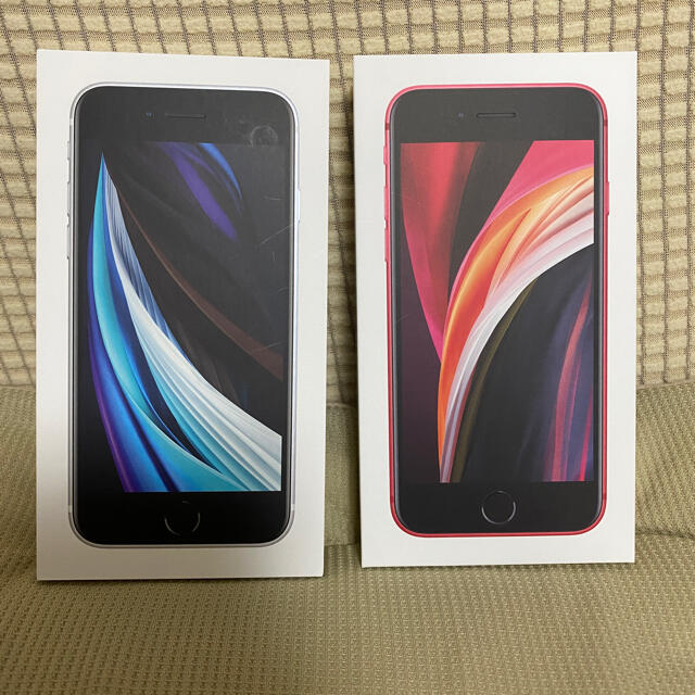 iPhone  SE 64G 新品！　白　赤スマートフォン本体