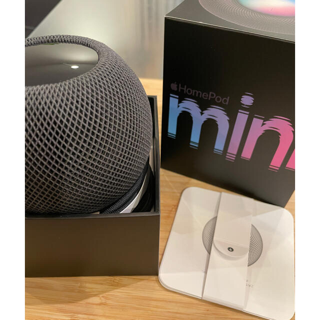 美品】 HomePod mini スペースグレー A2374 MY5G2J - スピーカー