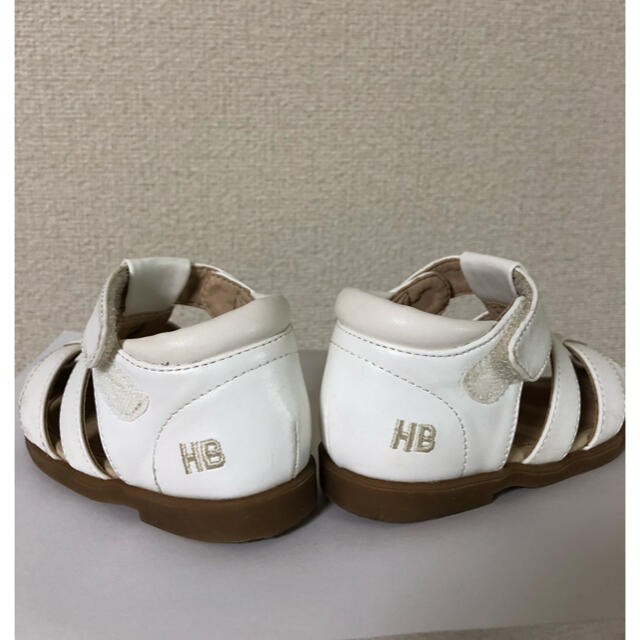 HOT BISCUITS(ホットビスケッツ)のミキハウス　miki house HOTBISCUITS 白 サンダル 13.5 キッズ/ベビー/マタニティのベビー靴/シューズ(~14cm)(サンダル)の商品写真