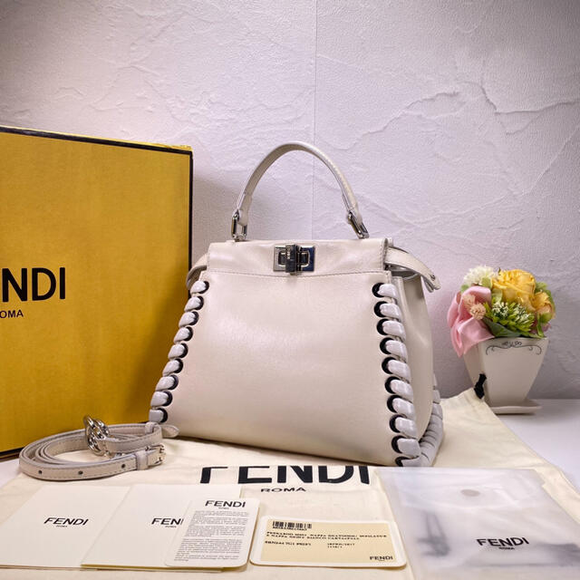 FENDI フェンディ ウィーブエッジ ミニ ピーカブー 2WAY | フリマアプリ ラクマ