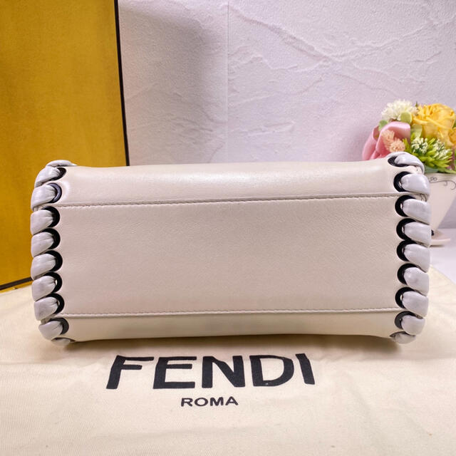 FENDI フェンディ ウィーブエッジ ミニ ピーカブー 2WAY約19cm横