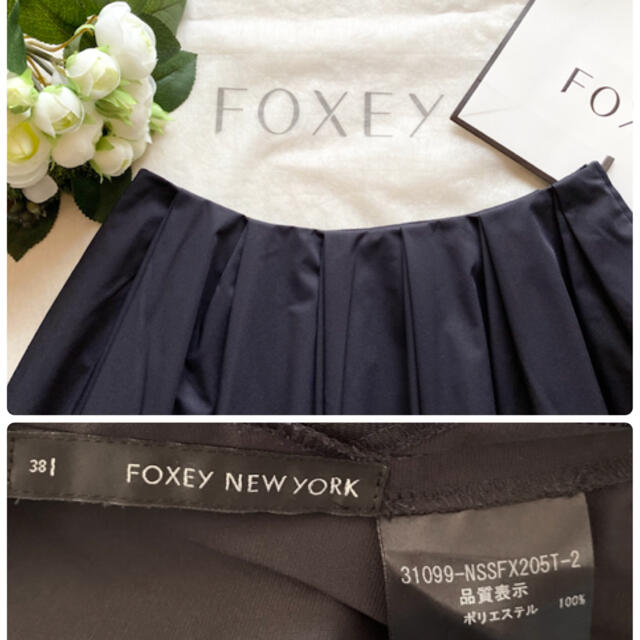 FOXEY(フォクシー)のFOXEY✨ダブルタックスカート38 レディースのスカート(ひざ丈スカート)の商品写真