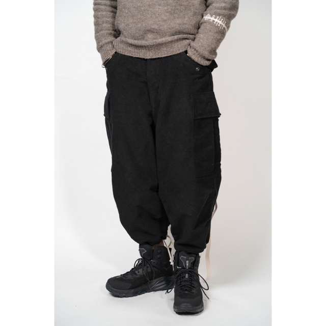 Yohji Yamamoto(ヨウジヤマモト)のSOUMO CARGO TROUSERS カーゴパンツ モールスキン 3 DAN メンズのパンツ(ワークパンツ/カーゴパンツ)の商品写真