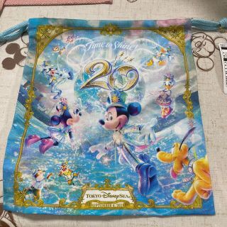 ディズニー(Disney)のディズニーシー20周年　タイム・トゥ・シャイン！きんちゃく(巾着)(キャラクターグッズ)