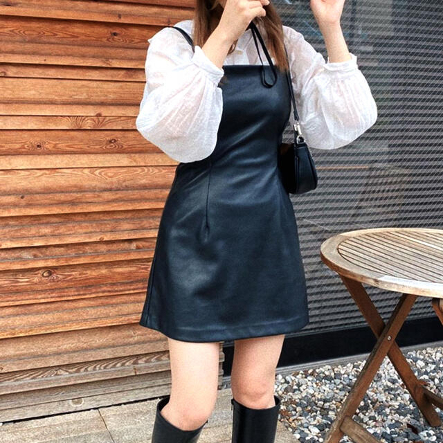 お買い得モデル エヴリス レザーキャミ