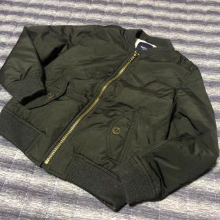 ギャップキッズ(GAP Kids)のGap MA1ジャンパー黒130(ジャケット/上着)