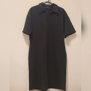 コス(COS)の【COS】 SCUBA POLO DRESS ワンピース black 新品(ロングワンピース/マキシワンピース)