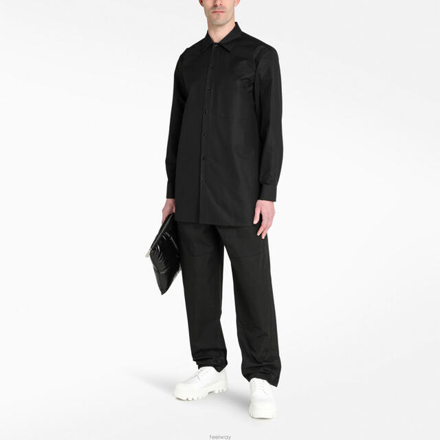 JIL SANDER - JIL SANDER 長袖 シャツ ブラック 38の通販 by T JIL SANDER - JIL SANDER 長袖 シャツ ブラック 38の通販 by T