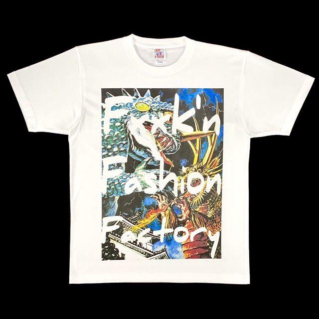 【ビッグ プリント Tシャツ】新品 レトロ 怪獣 アート ワーク デザイン 5