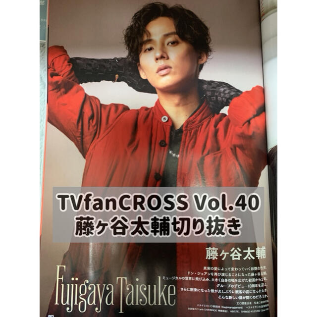 Kis-My-Ft2(キスマイフットツー)のTVfanCROSS Vol.40 藤ヶ谷太輔 切り抜き エンタメ/ホビーの雑誌(アート/エンタメ/ホビー)の商品写真