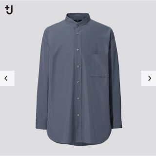 ユニクロ(UNIQLO)の【UNIQLO ＋J】スーピマコットンオーバーサイズスタンドカラーシャツ（長袖）(シャツ)