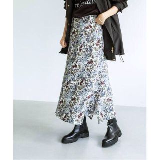 IENA イエナ ニュアンスプリントスリットスカート36 今季 ロングスカート