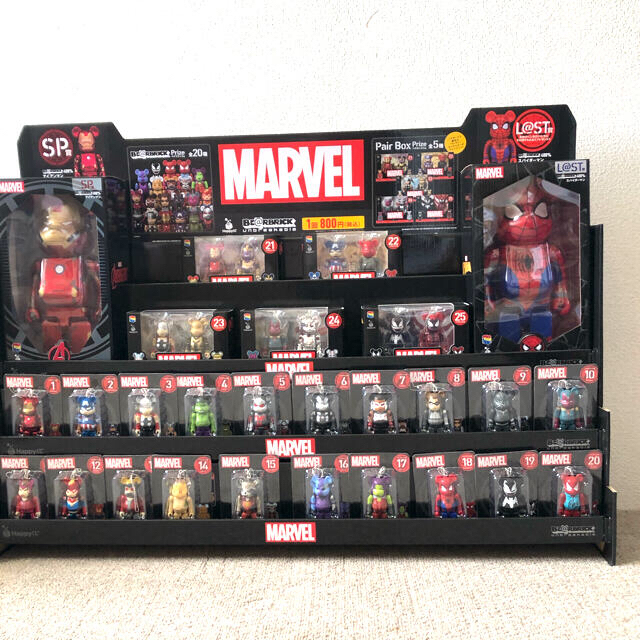 MEDICOM TOY(メディコムトイ)のモニカ様専用 marvel be@rbrick マーベル　一番くじ　ハッピーくじ エンタメ/ホビーのフィギュア(アメコミ)の商品写真